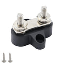 Car Truck Black Double Heavy-Duty Terminal Stud M6 With Screw Wire Connected