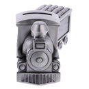 Stylish Alloy Metal Train Money Box Piggy Bank Coin Saving Pot Organizer