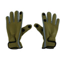 Water Resistant Neoprene Professional Fly Fishing Gloves Anti Slip Rock Fishing Gloves Army Green