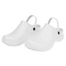 Pair Of Men Women Plastic Orthopedic Clogs Chef Nursing Occasion Shoes 40 White
