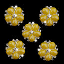 5 Piece Rhinestone Shank Buttons DIY Embellishments for Sewing Crafting 18mm