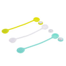3Pack Earphone Cable Winders,Silicone Rubber Magnetic Corder Winders Wrap, String Cable Ties for Management of Headset Cables,Bookmarks,Keychain C
