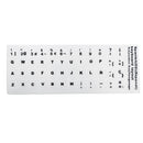 Spanish Keyboard Sticker Replacement Letters For Laptop White Background