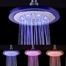 3 Color Changing LED Shower Flat-Circle Top Thermal Color Changing Rain Sprayer