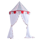 Kids Bed Canopy With Cloth Curtain, Hanging Princess Play Tent - Star, L