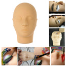 Closed Eyes Mannequin Head for Face Massage Makeup Eyelash Extension Practice Face Painting Training