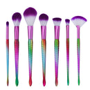 Professional 7 Pieces Makeup Cosmetic Foundation Contour Powder Concealer Eyeshadow Eyebrow Brushes Kit Set Beauty Tool