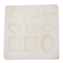Gem Silicone Mold for Jewelry Making Decorating Handcraft Bowtie Heart Shape Mould