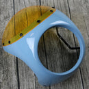 Retro Cafe Racer Style Handlebar Fairing Screen Universal Fits 7" Headlight