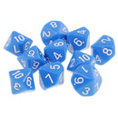 10 pieces 10 Sided Dice D10 Polyhedral Dice Acrylic for Dungeons and Dragons Party Table Games Blue