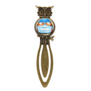 Antique Style Fat Owl Pattern Metal Clip Bookmark Marker Reading Gift
