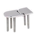 3" x 1.6" Durable 316 Stainless Steel Polished Boat Yacht Delicate Marine Hinge Screw Hardware