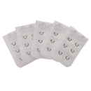 5pcs Elastic Bra Strap Extension Bra Extenders 2x 3 Hook White