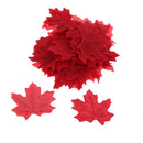 Pack of 100PCS Artificial Maple Leaf Autumn Fall Leaves Wedding Garden Decor Craft Projects Scrapbooking DIY Wine Red
