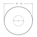 5 Pieces Plastic 3-Way Toggle Switch Plate Cover Washer for Electric Guitar Parts Beige 1.3
