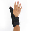 Long Lasting Reusable Right Wrist Thumb Brace Support Splint For Tenosynovitis Carpal Tunnel Ligament Injuries Black Size L
