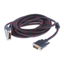 DVI to DVI 24+1 Gold Plated Plug Cable for Computer Monitor Laptop Projector 16ft