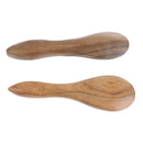 2pcs Natural Sandalwood Guasha Spoon Shape Full Body Massage Board Trigger Point Scraping Tools