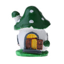 Green Miniature Mushroom House Ornament Micro Landscape Fairy Garden Plant Pot Moss Terrarium Bonsai DIY Dollhouse Mini Landscaping Home Decor
