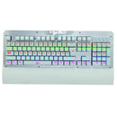 Mechanical Keyboard LED Light Wired Gaming Anti-ghosting for PC & Mac Game White