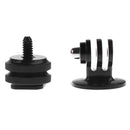 Mount Adapter 1/4'' Hot Shoe+ Tripod Monopod Connector Head for GoPro Hero 2/3/3+ SJCAM