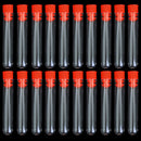 6x1cm Plastic Graduated Cryovial Test Tube Sample Vial with Seal Cap Pack of 20