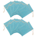 10Pcs Linen Jute Sack Jewelry Pouch Drawstring Gift Bags Wedding Favour