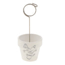 Mini Silver Metal Candy Bucket Place Card Holder Mini Picture Photo Clip