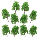 10 Pieces DIY Painted Model Trees Layout Train Landscape Railways Scenery Accessory 1:60 Scale