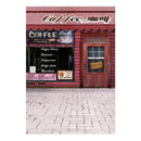 Coffe Shop Backdrop Backcloth For 1/6 Blythe Doll Photography Accs 60x120cm