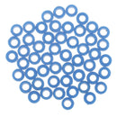 50 Pieces 3mm Plastic Gasket Shaft Sleeve Fixed Gear for Model Making Blue