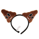 Lovely Smile Poopy Headband Adult Children Poo Party Hen Night Dreessing up Costume Head Bopper Hair Hoop Prop