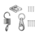 1 Set Strong Durable Hammock Chair Hanging Kit Ceiling Mount Plate Swivel Hook Hardware 500LB