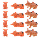 Set of 12 Pig Piggy Farm Animal Model Figures Kids Party Bag Filler Loot Favours