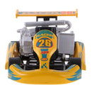 Pull Back Car Racing Vehicle Die-Cast Vehicles Race Car Model Design Kids Children Boy Toy Xmas Birthday Gift Yellow