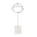Translucent Cube Base Card Picture Memo Photo Clip Holder Palm Shape Wire Clip