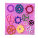 Steam Punk 11 Tools Silicone Fondant Mould Cake Ice Paste Mold Cake Baking Decor Bakery Use