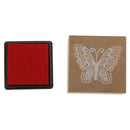 DIY Commemorate Sign Stamper Wooden Inkpad Seal Butterfly Kids Gift