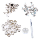 152Pcs Boat Canvas Fabric Snap Cover 3/8'' Screw Stud Button Socket Fastener Kit