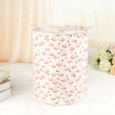 Creative Flamingo Design Foldable Cotton Linen Laundry Storage Basket Bin Multipurpose Home Organiser