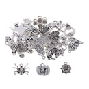 30 Pieces Halloween Charms Antique Silver DIY Craft Supplies Charms Pendants for Crafting, Jewelry Findings Making Accessory For DIY Necklace Bracelet