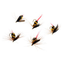 5Pcs Bumble Bee Nymph Trout Flies Fly Fishing Hook Insect Baits Dry Flies