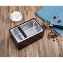 Stainless Steel Coffee Knock Box With Handle Bucket Espresso Grind Waste Bin