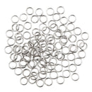 Stainless Steel High Tensile Strength Corrosion Resistance Fishing Lure Split Rings 0.03x0.16inch