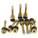 10Pcs TR502 Universal Straight Brass Truck Tire Valve Stem Wheels, 0.63inch Rim Hole for Car/Bus/RV/Motorhome/Camper/Trailer
