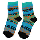 Women Girls Lightweight Comfortable Vintage Ethnic Cotton Boot Socks Warm Winter Stockings 1 Pair