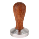 Elegance Wooden Espresso Coffee Tamper - 58mm Stainless Steel Convex Base