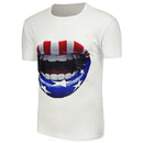 Men's Fashionable Short Sleeves Casual Graphic T-Shirt 2XL