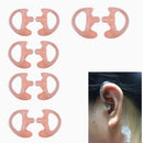 5Pairs Silicone Soft Ear Bud For Covert Acoustic Tube Earpiece For Two-way Radio M Pink