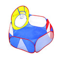 Kids Toddler Red Blue Ball Pit Playpen Play Tent With Mini Basketball Hoop